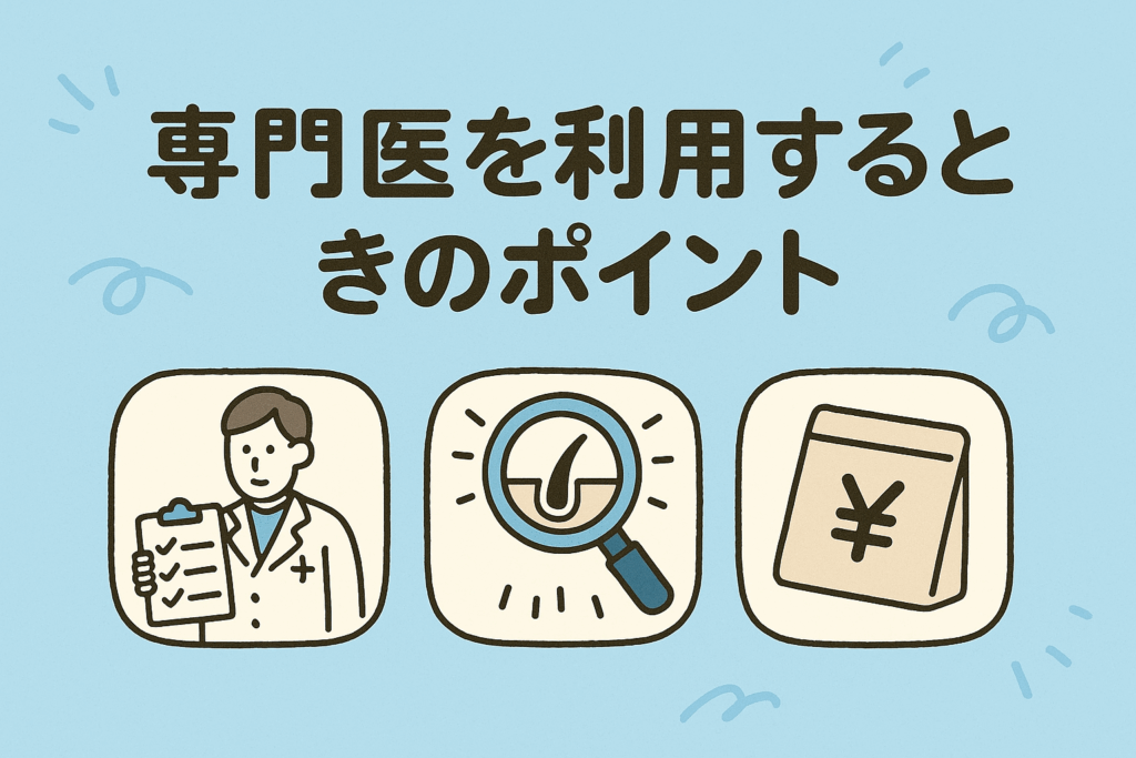 専門医を利用するときのポイント