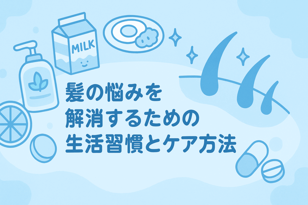 髪の悩みを解消するための生活習慣