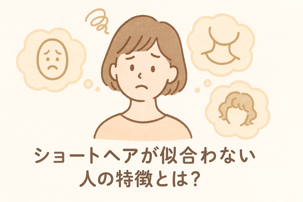 ショートヘアが似合わない人の特徴とは?
