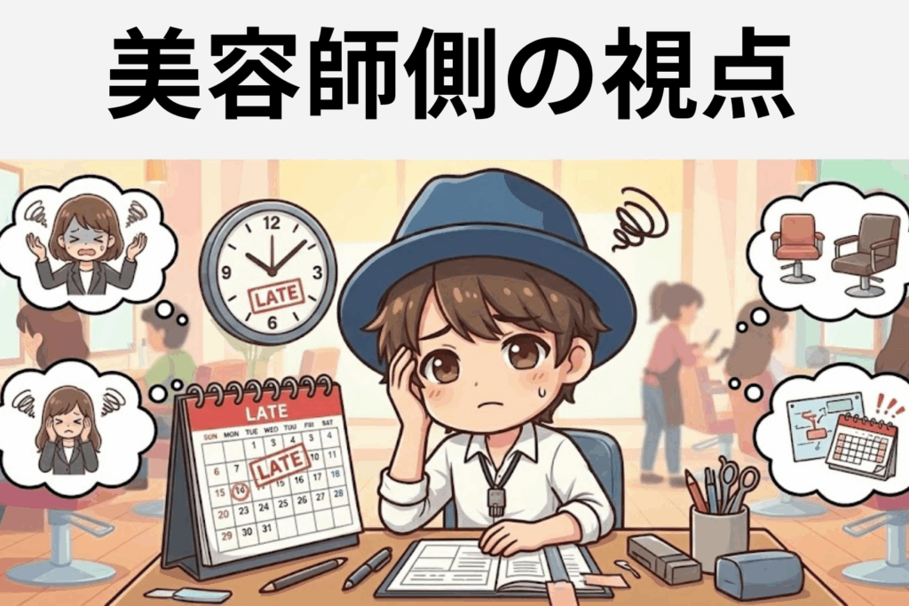 美容師側の視点｜遅刻や予約変更が現場に与える影響