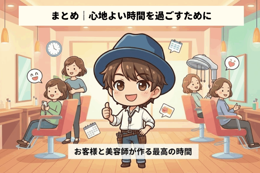 まとめ｜美容室の遅刻を防ぎ、心地よいサロンタイムを過ごすために
