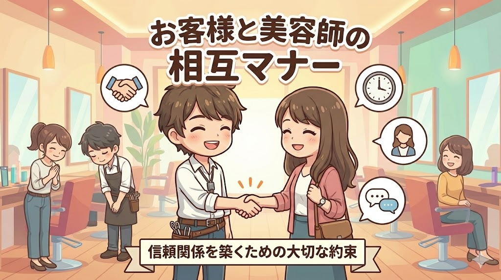 良好な関係を築くために知っておきたいお客様と美容師の相互マナー