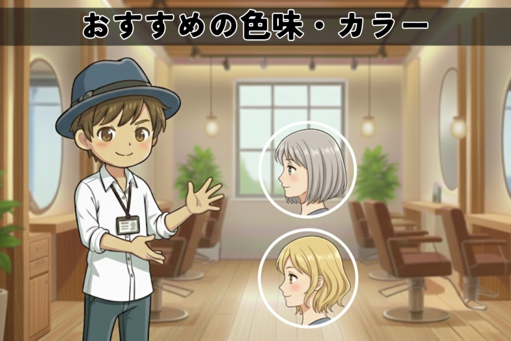 白髪ブリーチにおすすめの色味・カラー