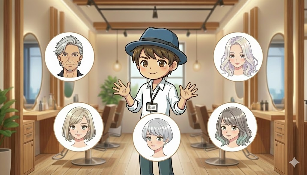 白髪×ブリーチのおすすめスタイル種類