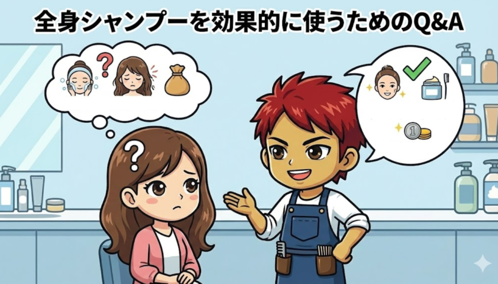 全身シャンプーを効果的に使うためのQ&A