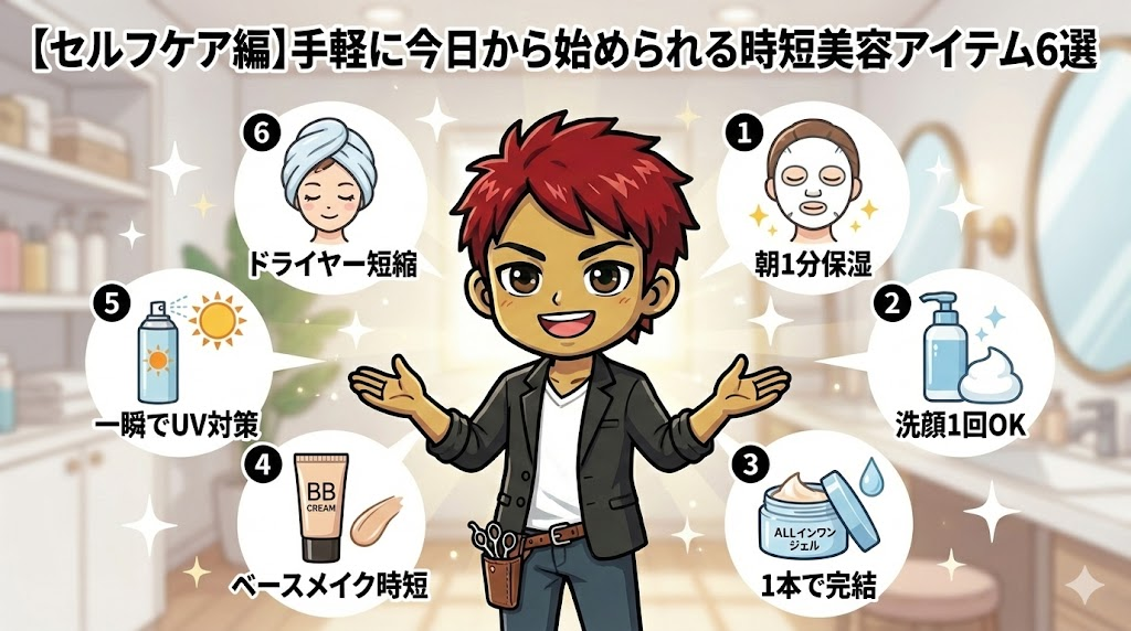 【セルフケア編】手軽に今日から始められる時短美容アイテム6選
