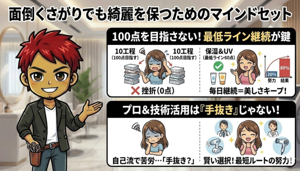 面倒くさがりでも綺麗を保つためのマインドセット