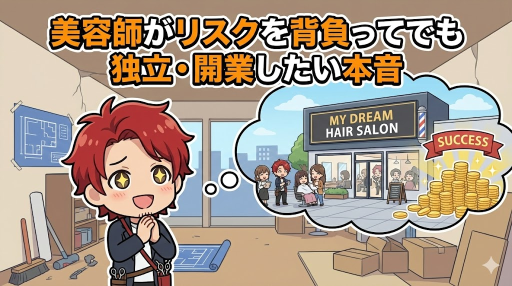 美容師がリスクを背負ってでも独立・開業したい本音