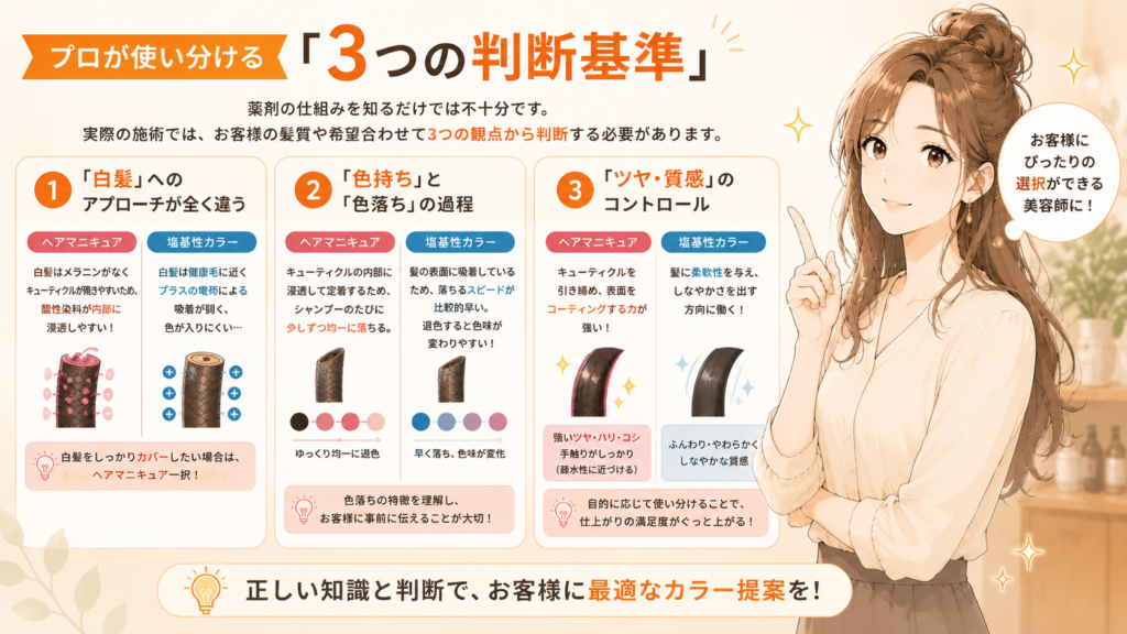 プロが使い分ける「3つの判断基準」