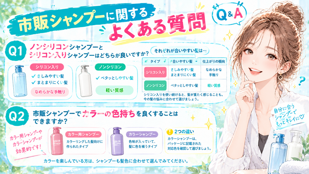 市販シャンプーに関するよくある質問